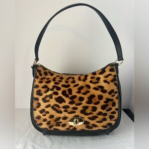 TALBOTS CALF HAIR CLASSIC HOBO BAG